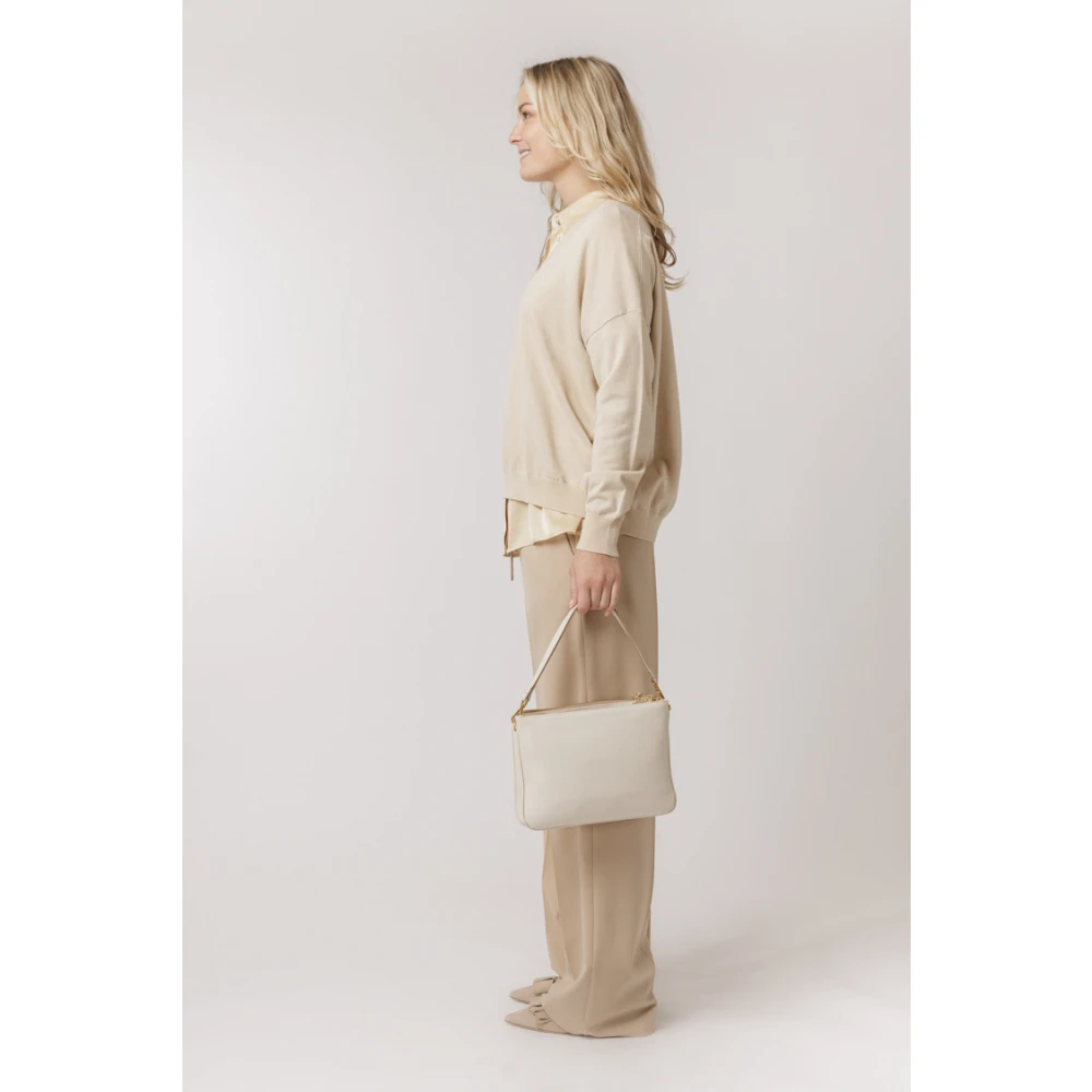 Ottod'Ame Broek met Elastische Tailleband en Zakken Brown Dames