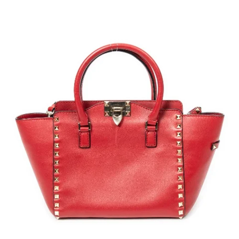 Valentino Vintage Pre-owned Leather totes Red Dames