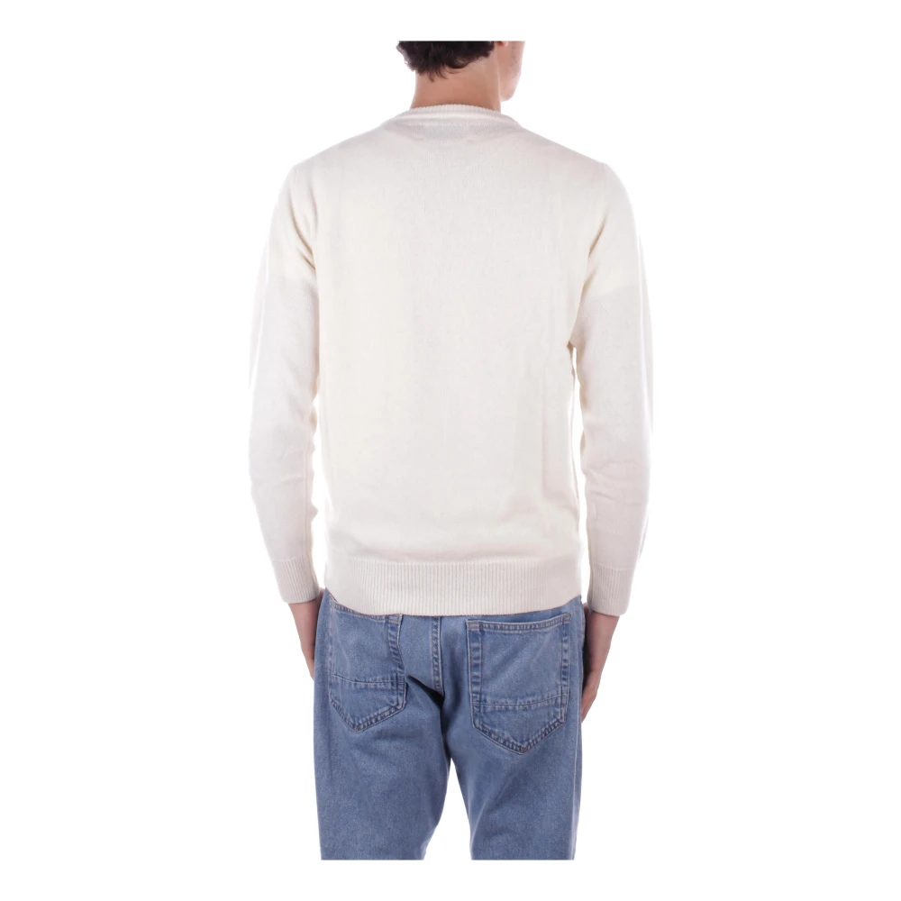 Saint Barth Crème Logo Front Sweater Beige Heren
