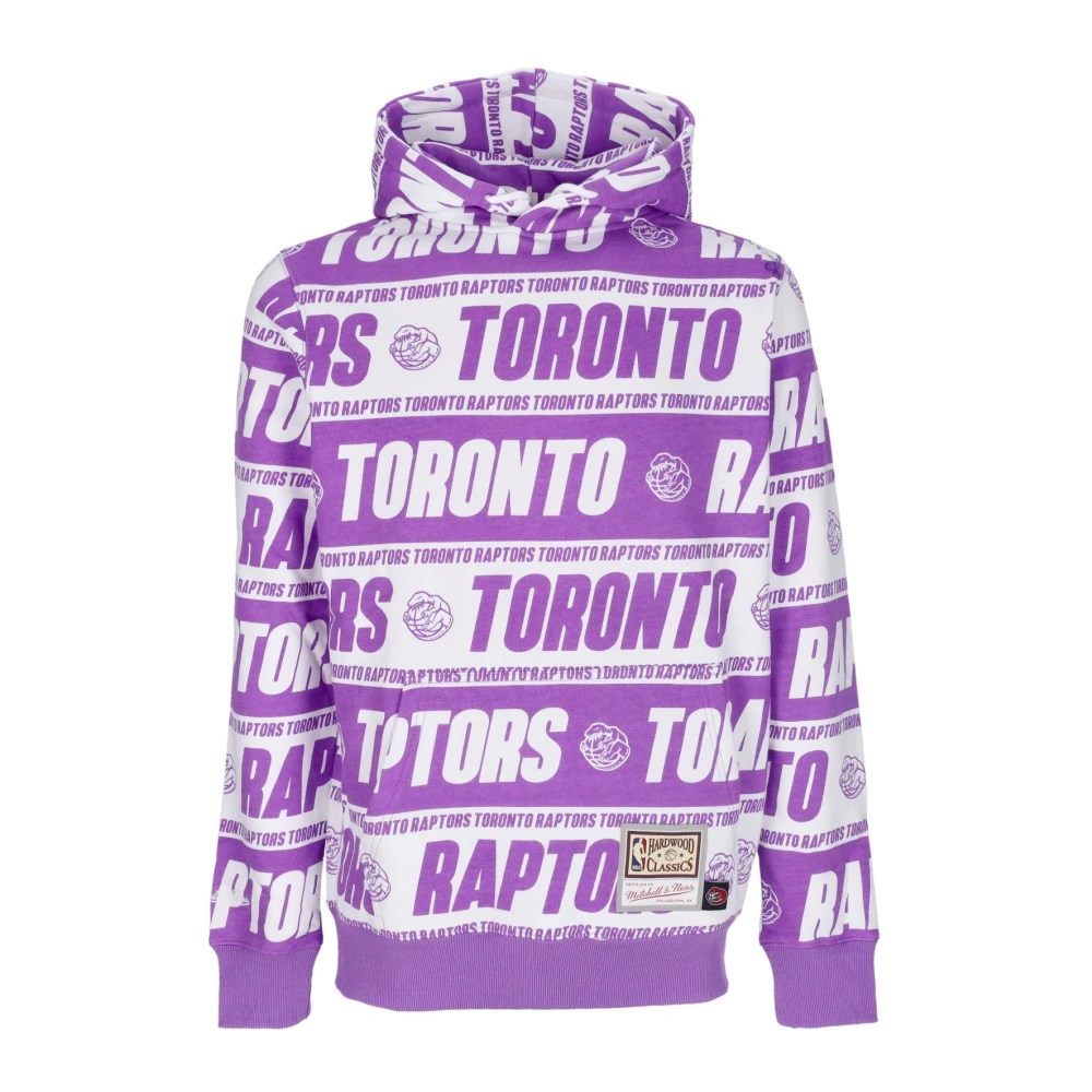 Mitchell & Ness Toronto Raptors Hoodie Hardwood Classics Paars Purple Heren