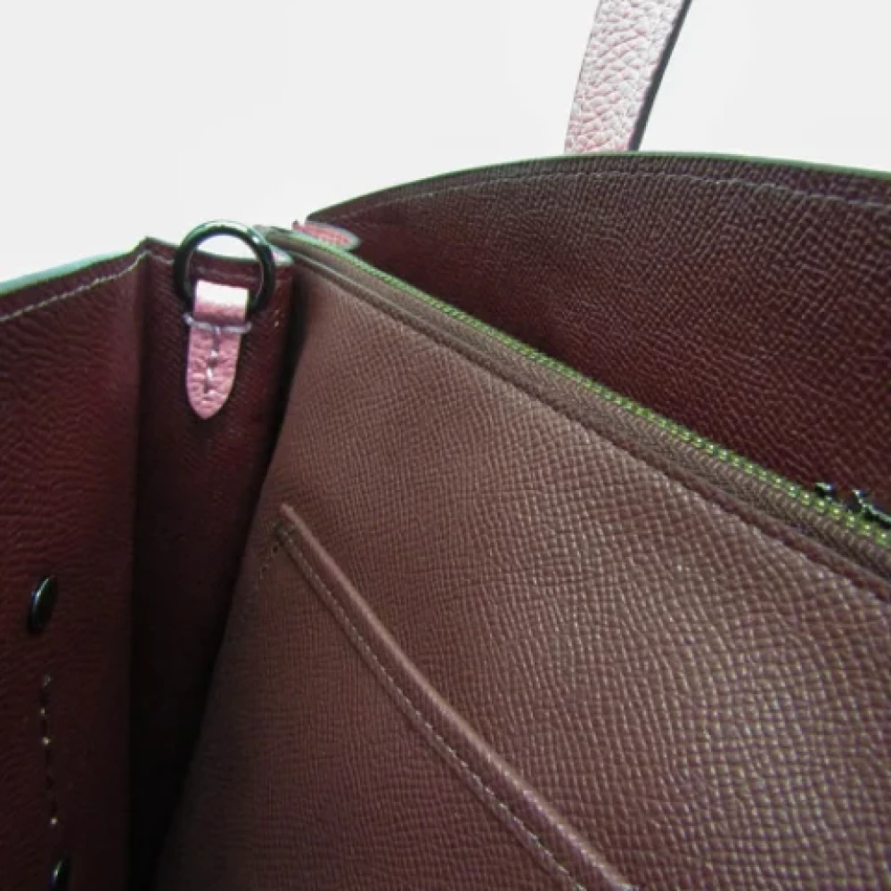 Coach Pre-owned Leather shoulder-bags Pink Dames