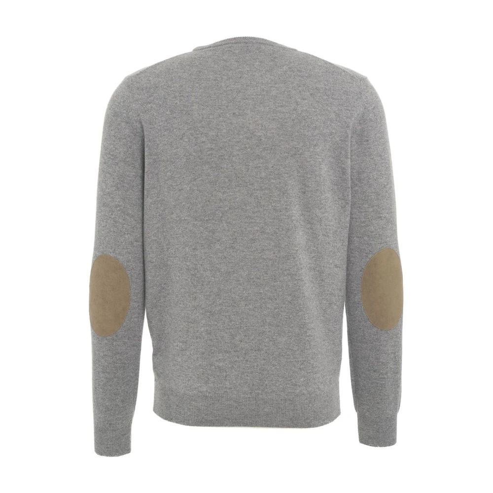 Kangra Grijze Gebreide Trui Aw24 Handwas Gray Heren