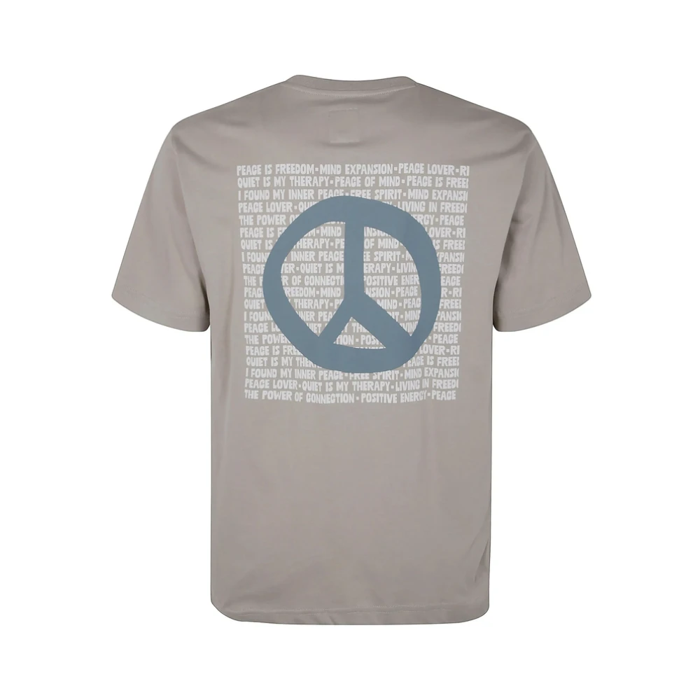 Emporio Armani Vredesembleem Crew Neck T-shirt Gray Heren