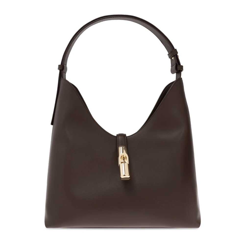 Furla Women's Brown Shoulder Bags, One Size, Goccia Medium Shopper Bag