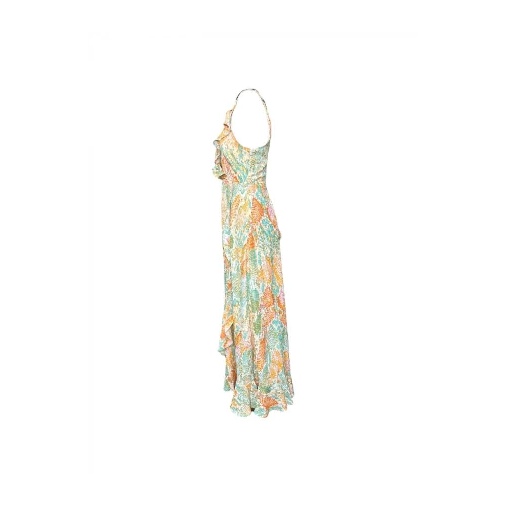 Molly Bracken Gedrukte Lange Jurk met Gekruiste Bandjes Multicolor Dames