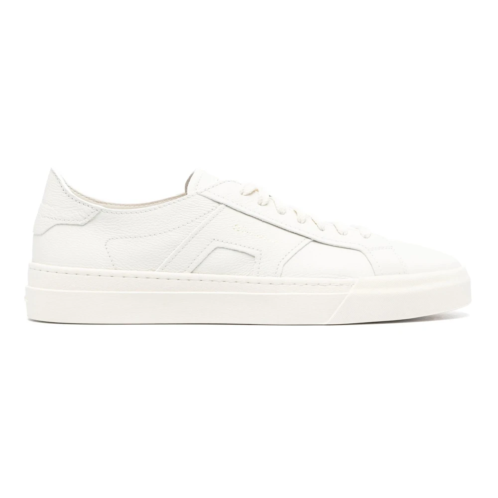 Santoni Sneakers met dubbele gesp Heren Schoenen Wit