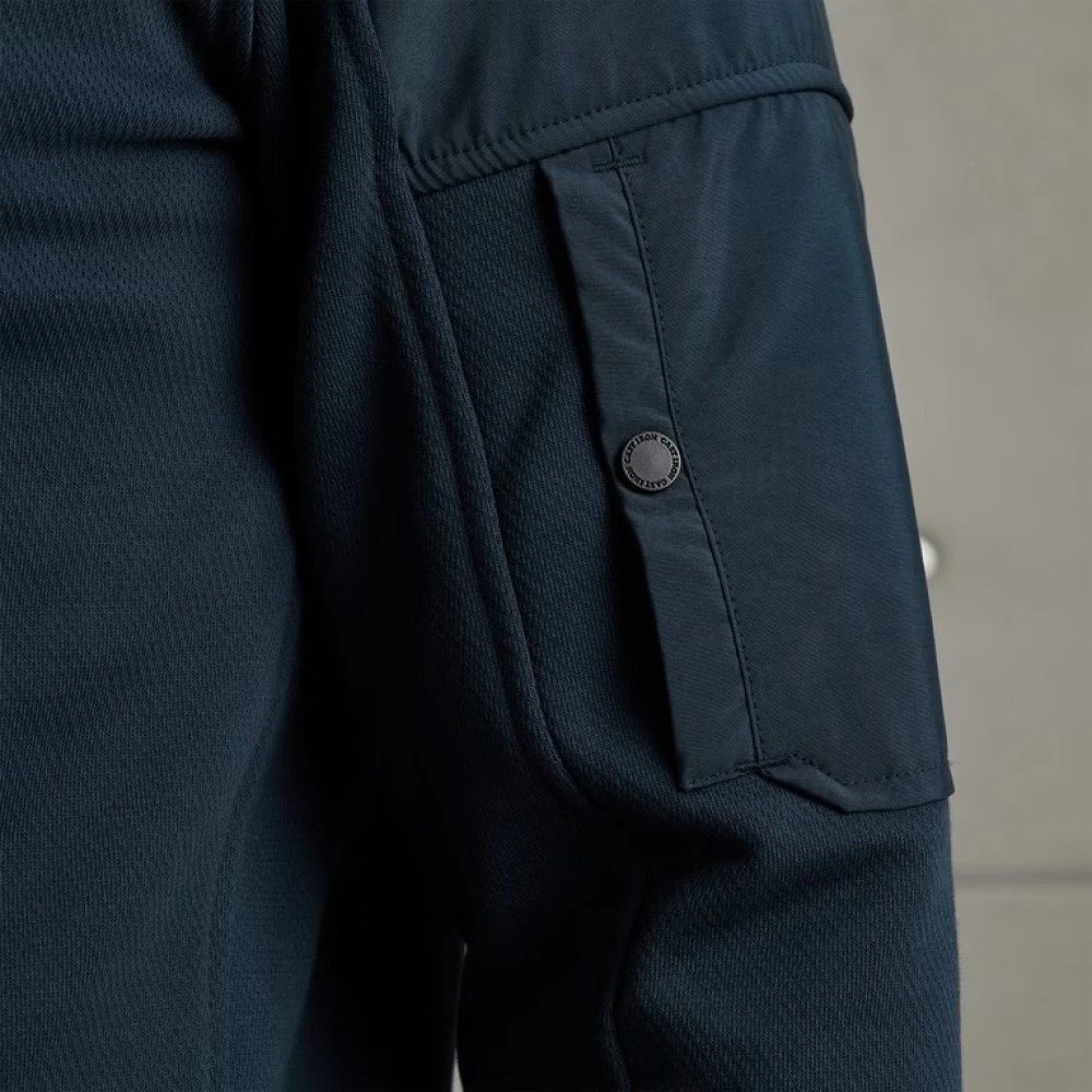 Cast Iron Terry Sweatshirt Regular Fit Blue Heren