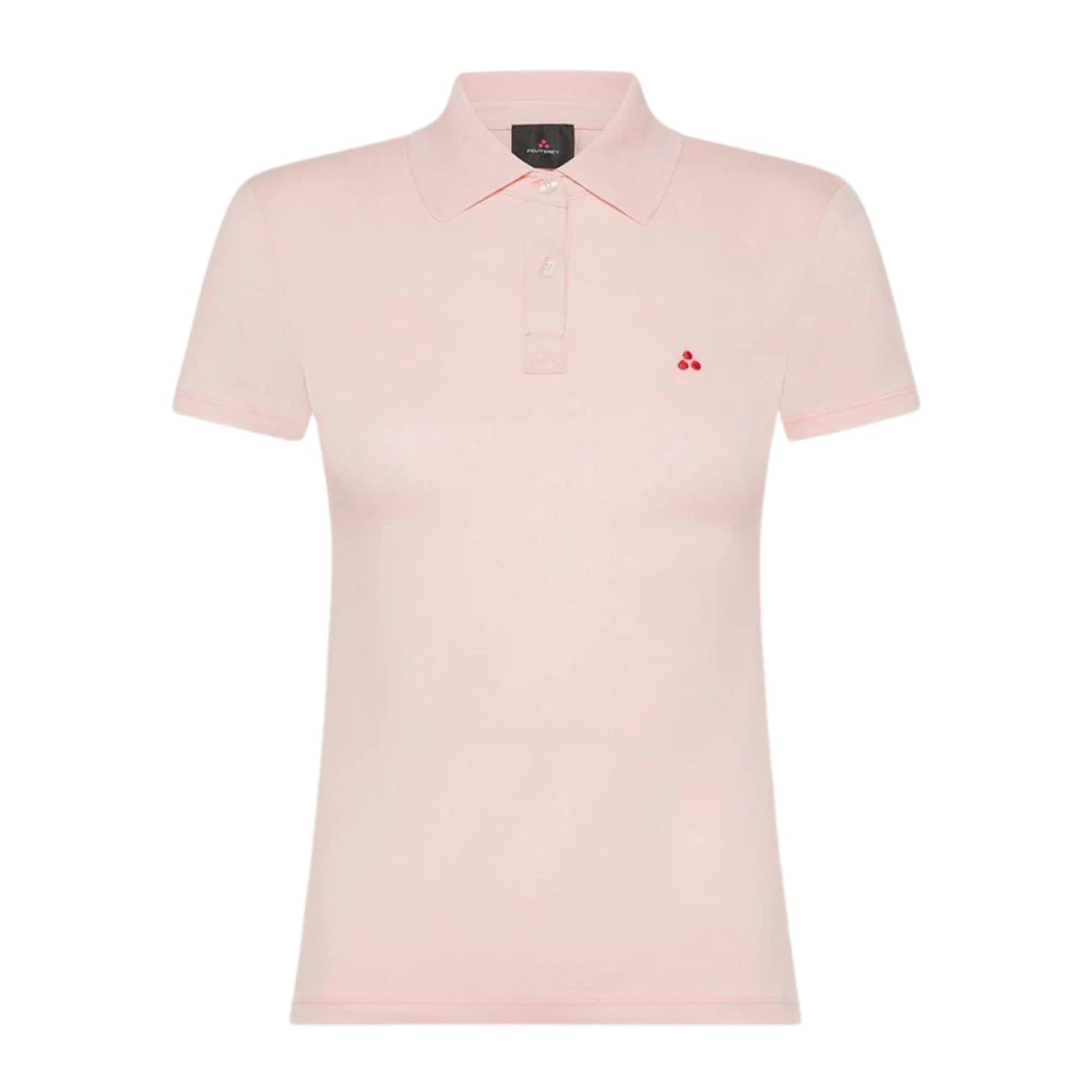 Peuterey Plaka Katoenen Polo Shirt Pink Dames