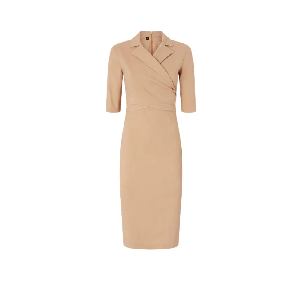 Pinko Femme Beige - Robe En Lin Stretch Allyson Ss26 - Robes - Taille: 38 Fr