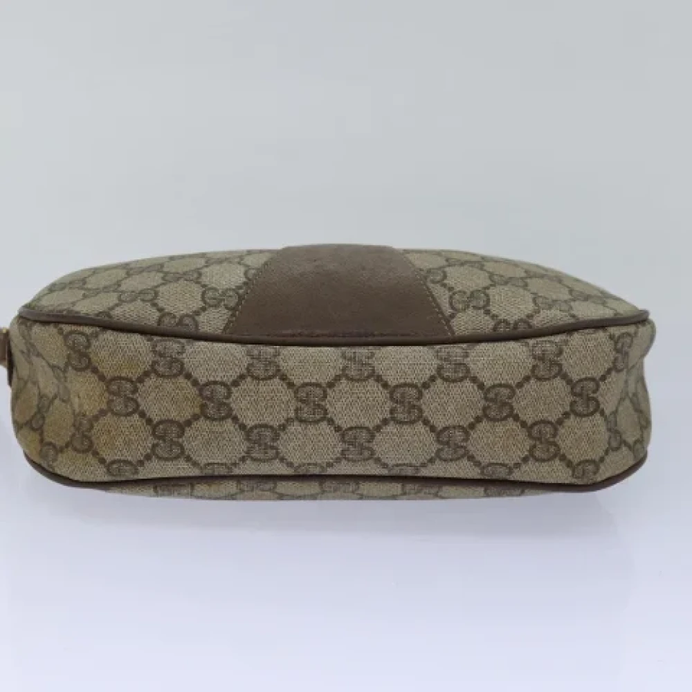 Gucci Vintage Pre-owned Leather clutches Beige Dames