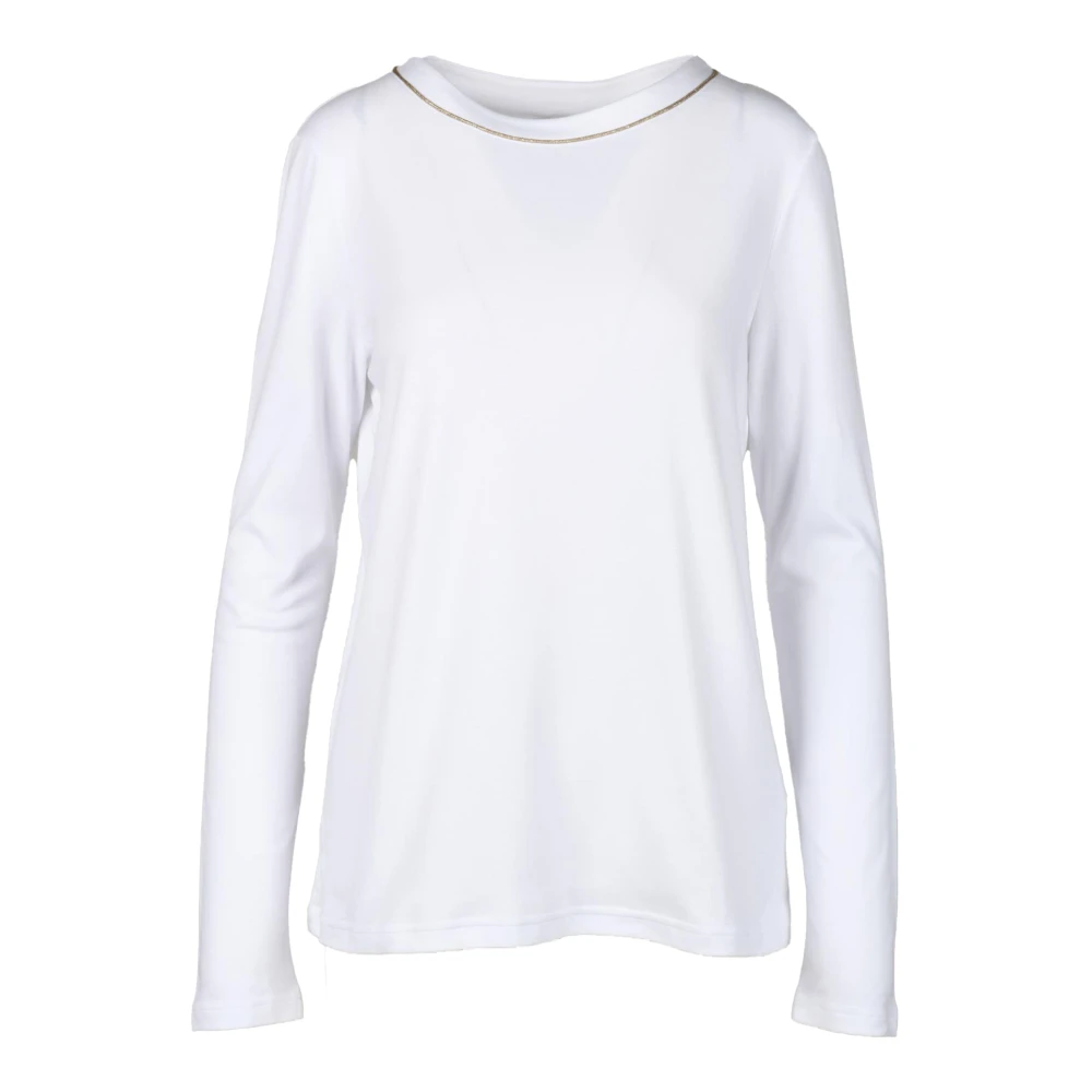 Eleventy Katoenen T-shirt White Dames