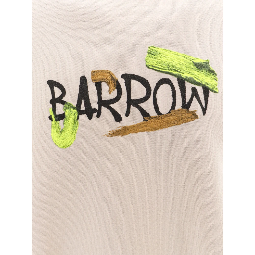 Barrow Logo Sweatshirt Beige Heren