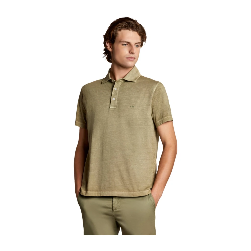 Fay - Tops > Polo Shirts - Green - Fay - Modalova
