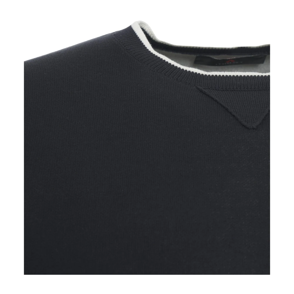Peuterey Blauwe Gebreide Trui Ss25 Blue Heren