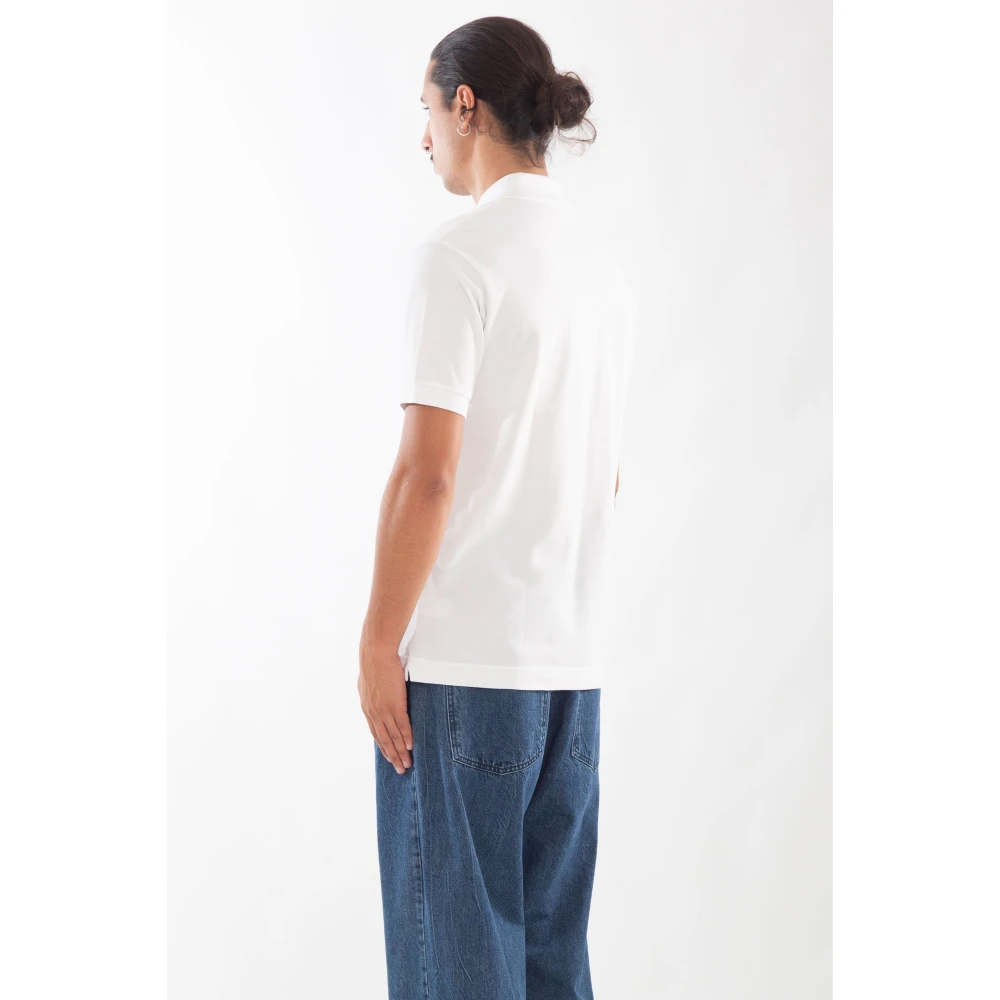 Lacoste Croc Polo Shirt in Gum-stijl White Heren