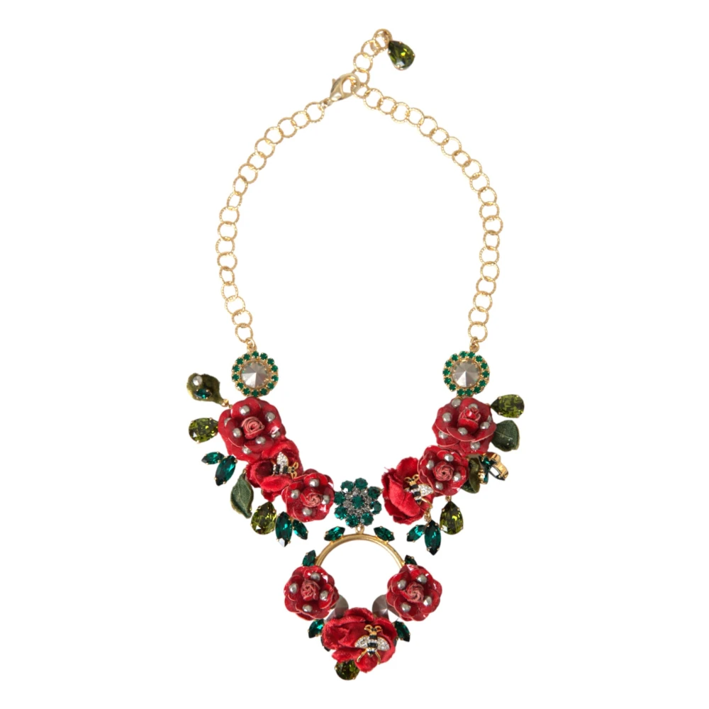 Dolce & Gabbana Donna Giallo - Collana Statement In Cristallo Oro Multicolore - Accessories - One Size