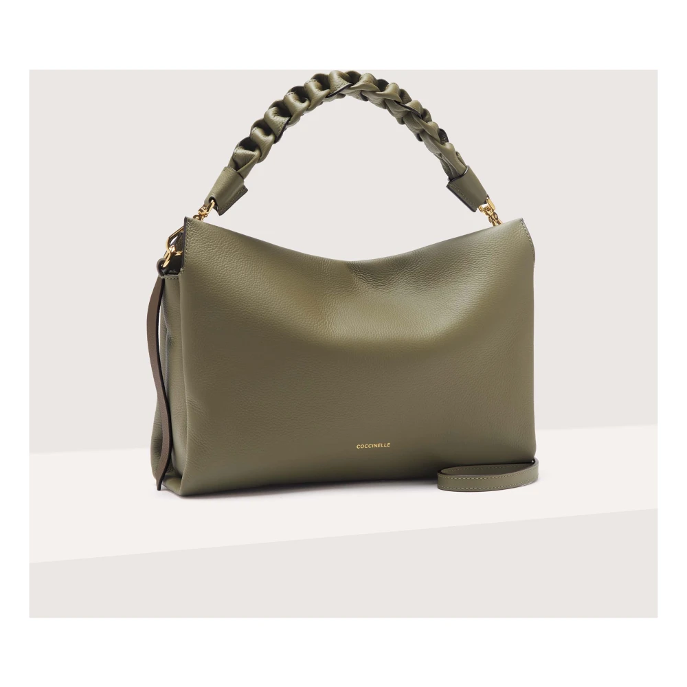 Coccinelle Leren Handtas Stijlvol en Lichtgewicht Green Dames