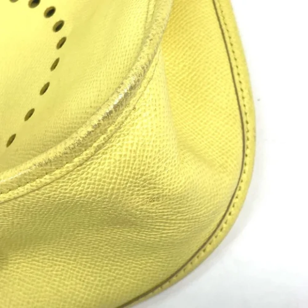 Hermès Vintage Pre-owned Leather crossbody-bags Yellow Dames