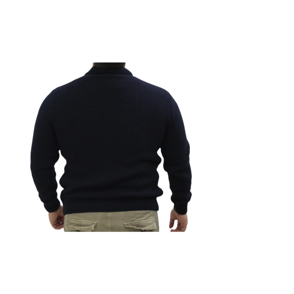 Roy Roger's Trui met Ronde Hals Blue Heren