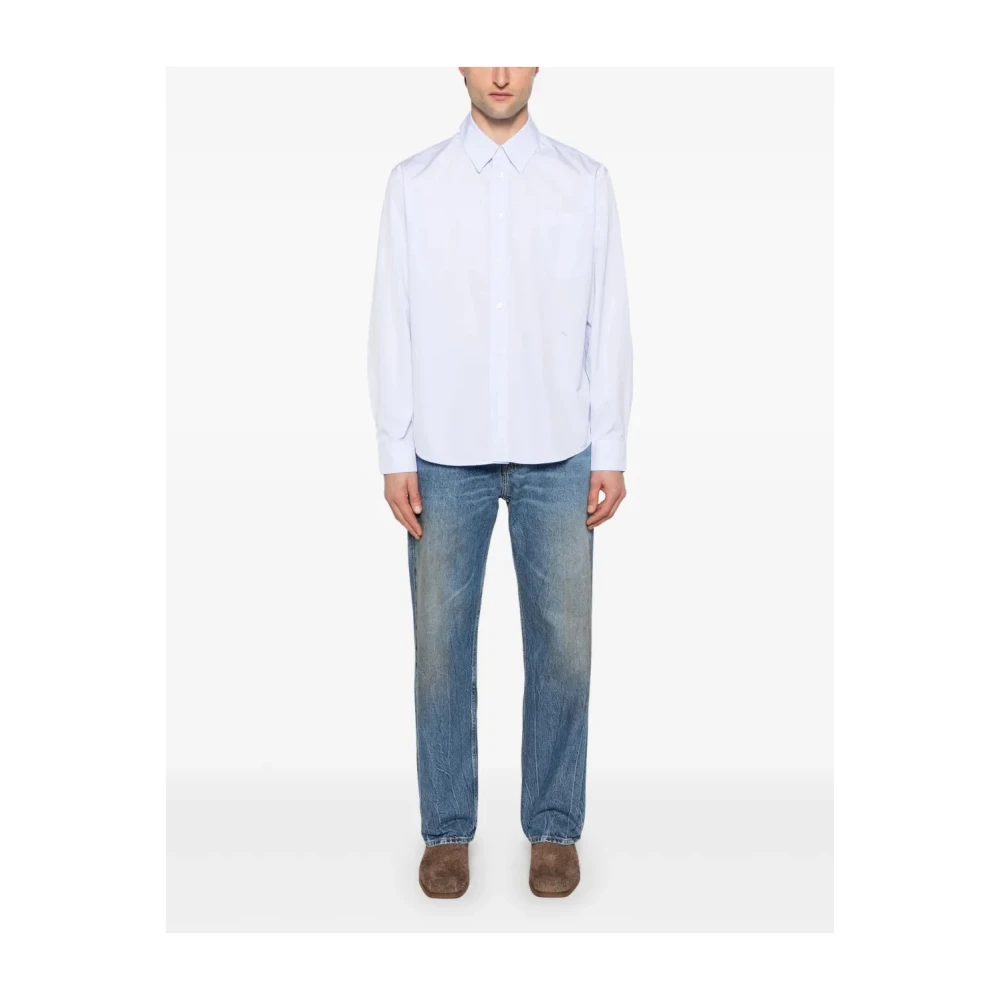 Our Legacy Stijlvolle Button-Down Shirt Blue Heren