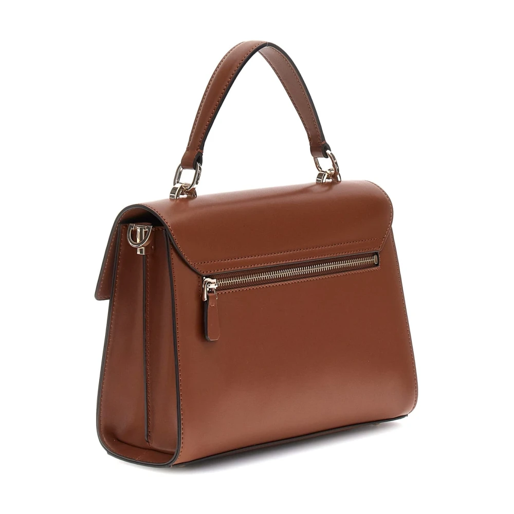 Guess Eco Mietta Schoudertas Cognac Brown Dames