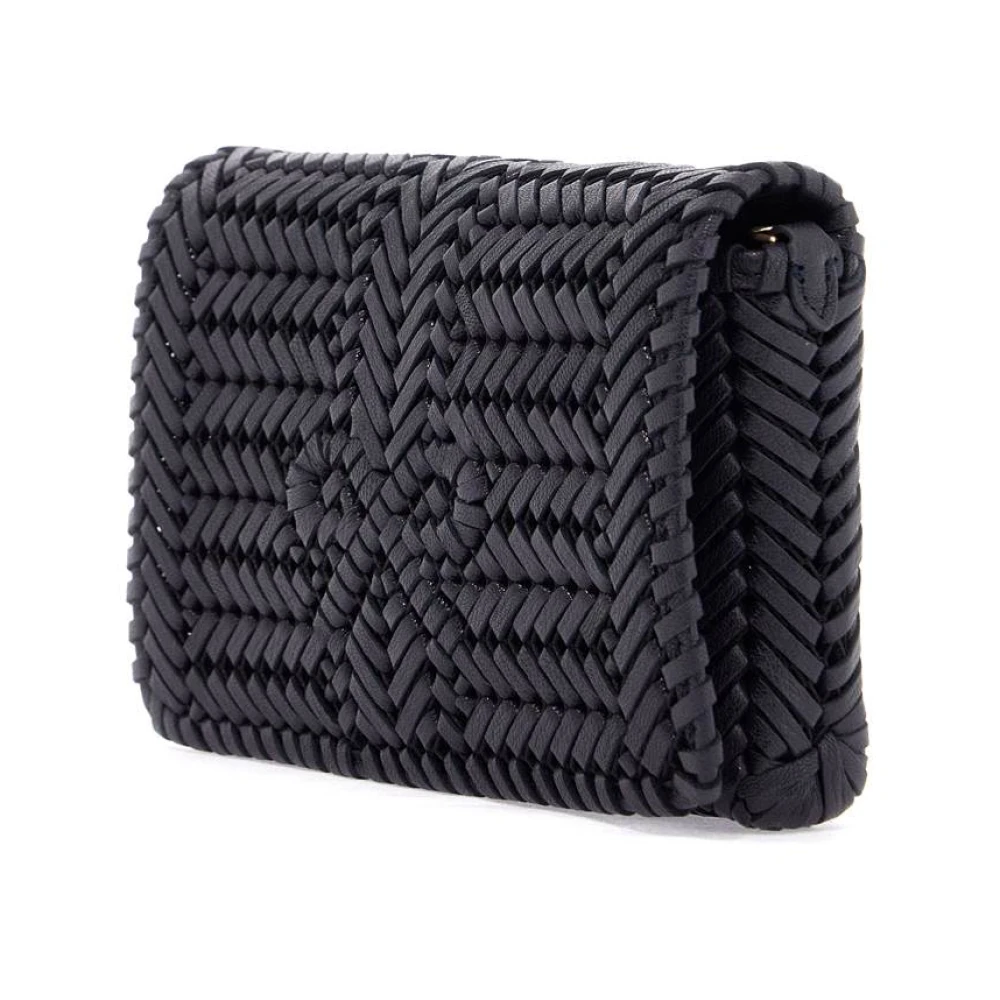 Anya Hindmarch Geweven leren crossbody tas met strik White Dames