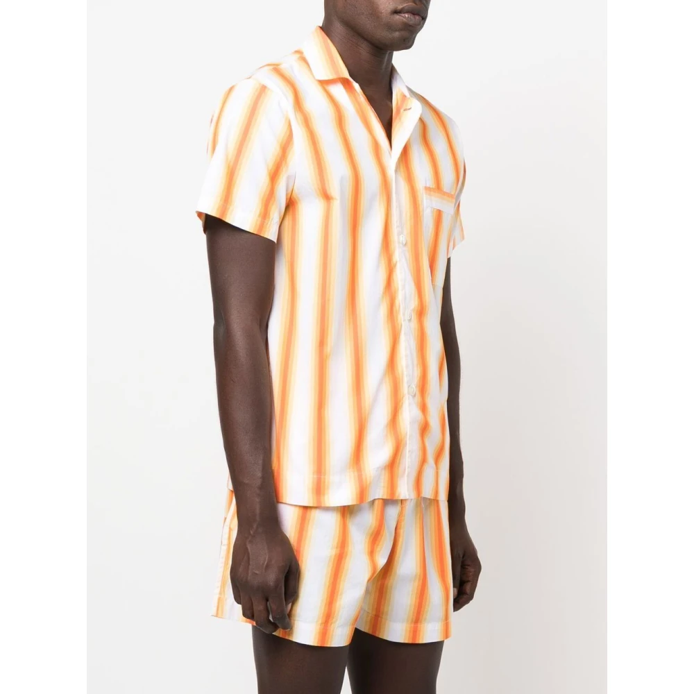 Tekla Short Sleeve Shirts Orange Heren
