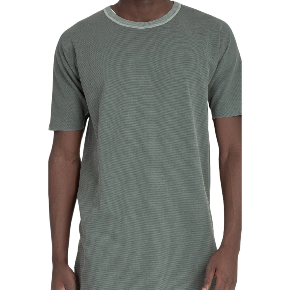 Boris Bidjan Saberi Gestructureerde Oversized Tee in Alga Green Heren