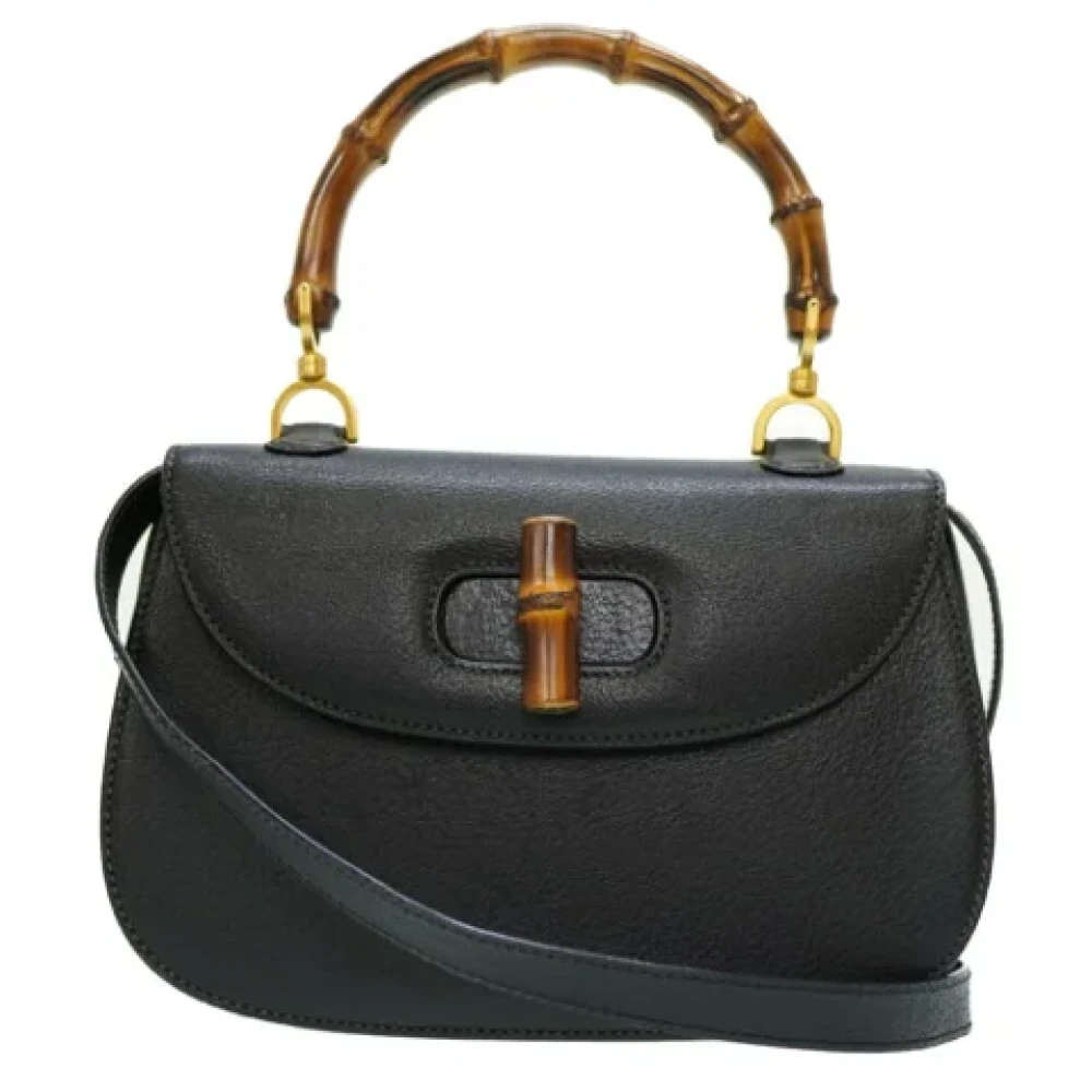 Gucci Vintage Pre-owned Fabric gucci-bags Black Dames