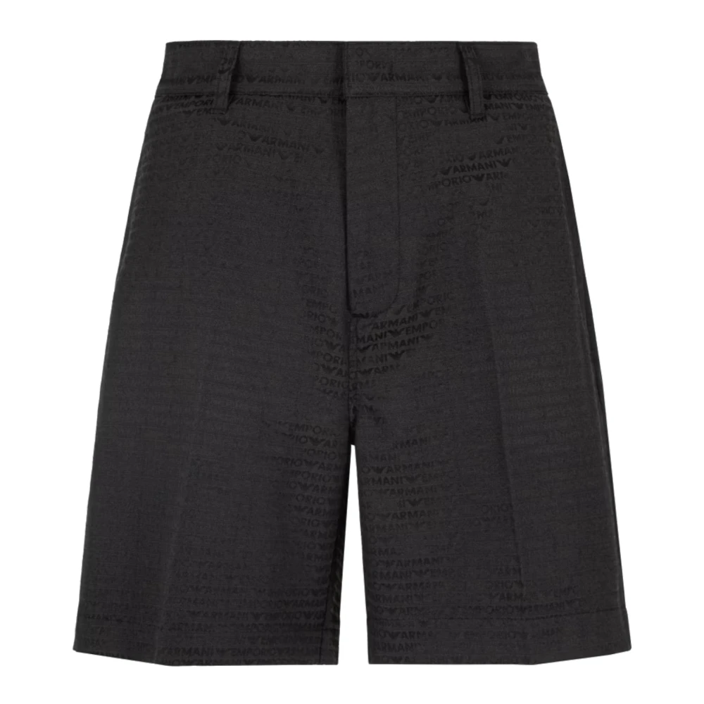 Emporio Armani Men's Black Sweat Shorts Af13688u8168 - Casual Shorts - S - Shorts