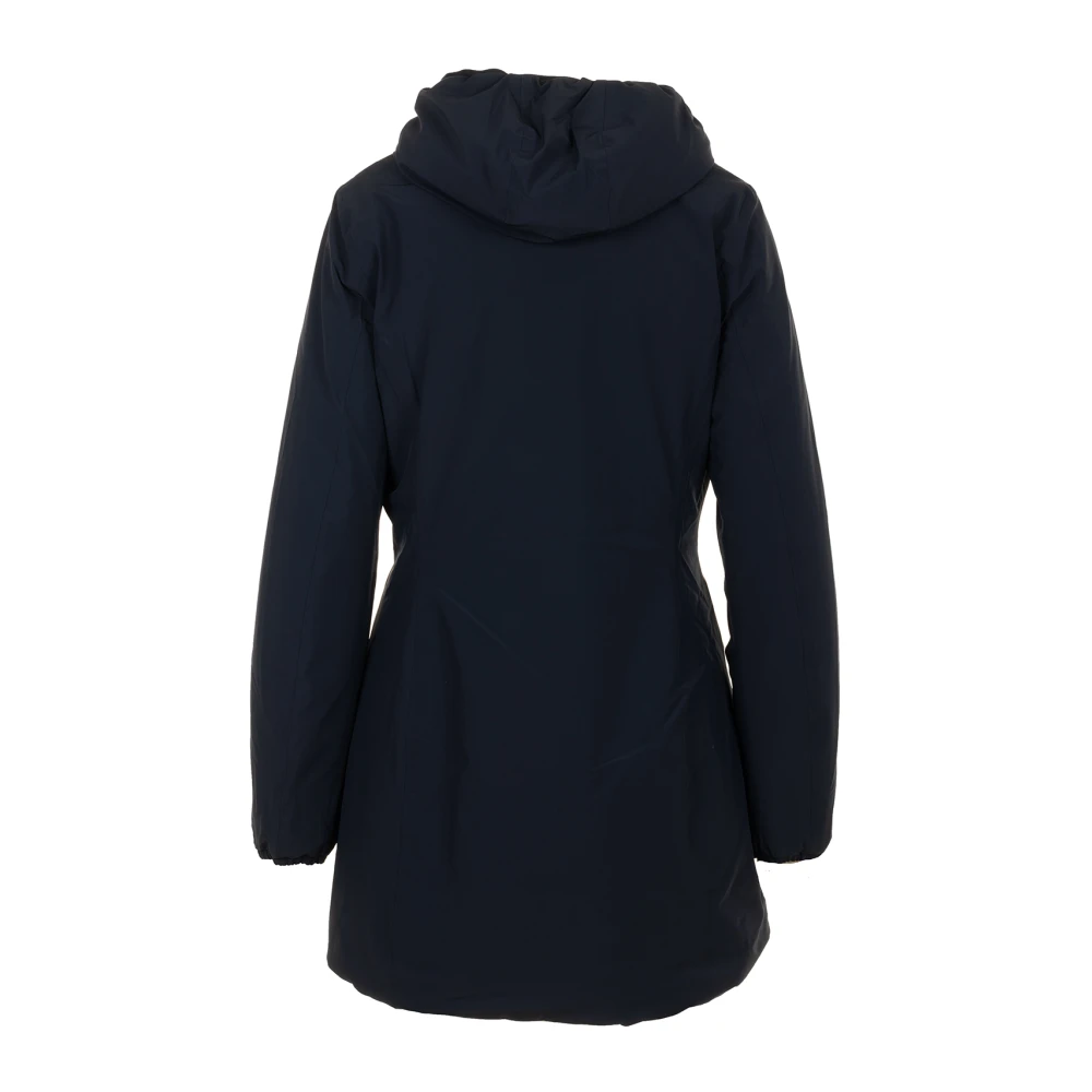 K-way Warm Dubbel Jassen Blue Dames