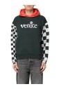 sweat-a-capuche-damier-noir