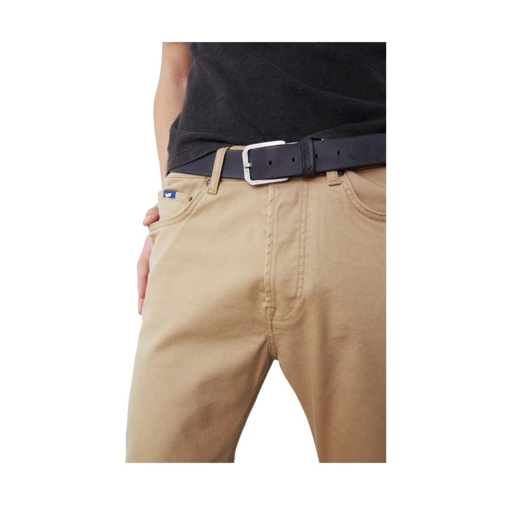 GAS Klassieke Denim Jeans met 5 Zakken Beige Heren
