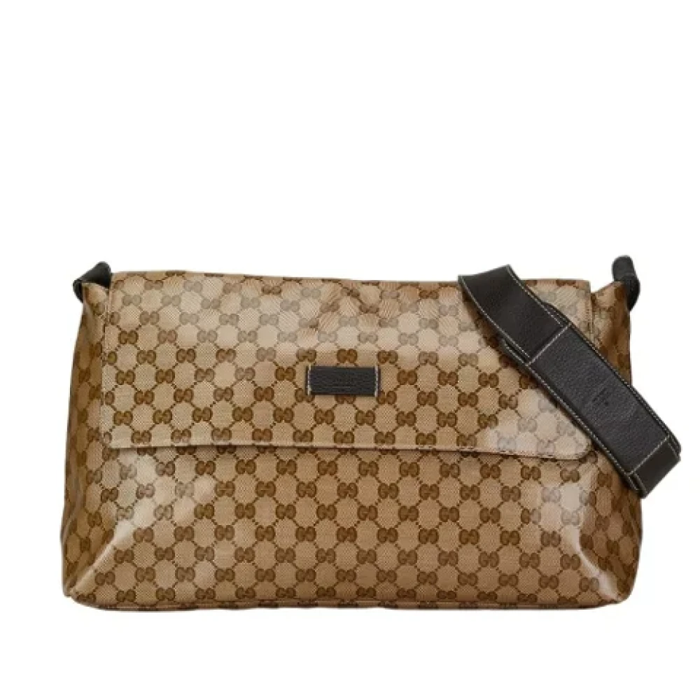 Gucci Vintage Pre-owned Leather shoulder-bags Beige Dames