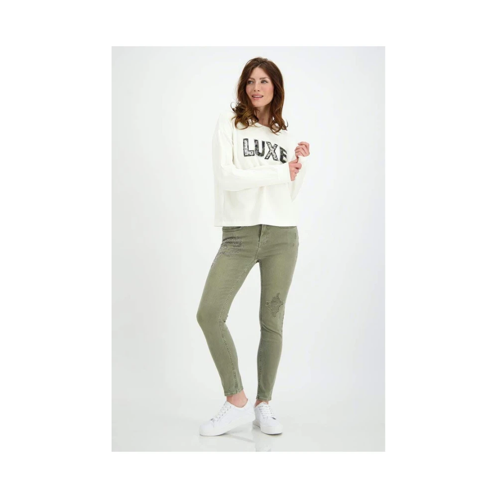 monari Stijlvolle T-shirts voor vrouwen White Dames