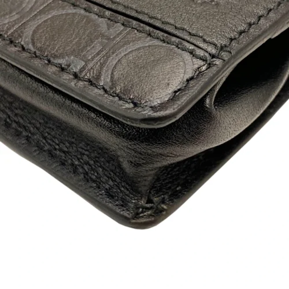Salvatore Ferragamo Pre-owned Leather wallets Black Dames