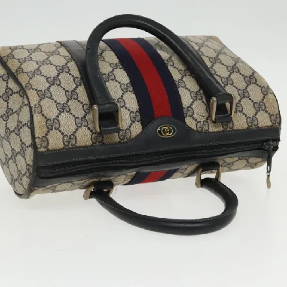 Gucci Vintage Pre-owned Leather gucci-bags Blue Dames