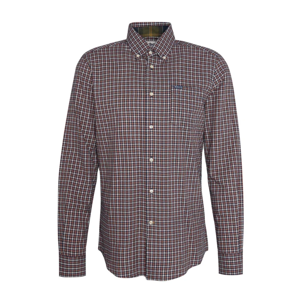 Barbour Twill Button Down Overhemd Brown Heren