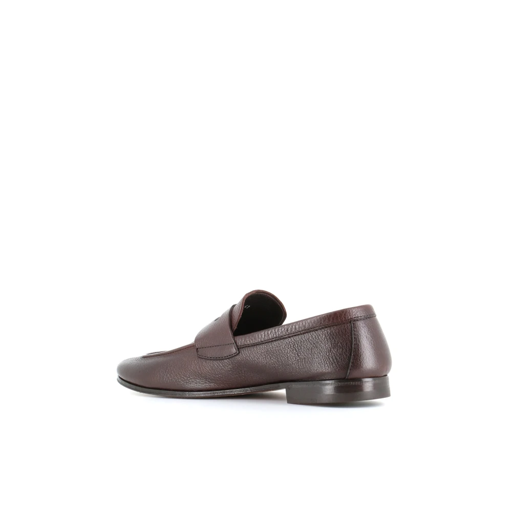 Henderson Donkerbruine Leren Moccasin Sandalen Brown Heren