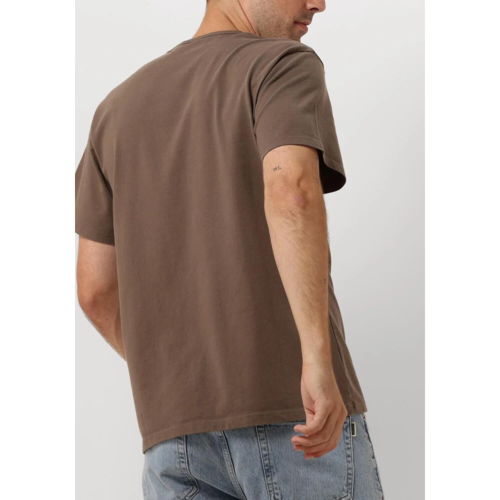 Forét Bruin Bass T-shirt voor heren Brown Heren