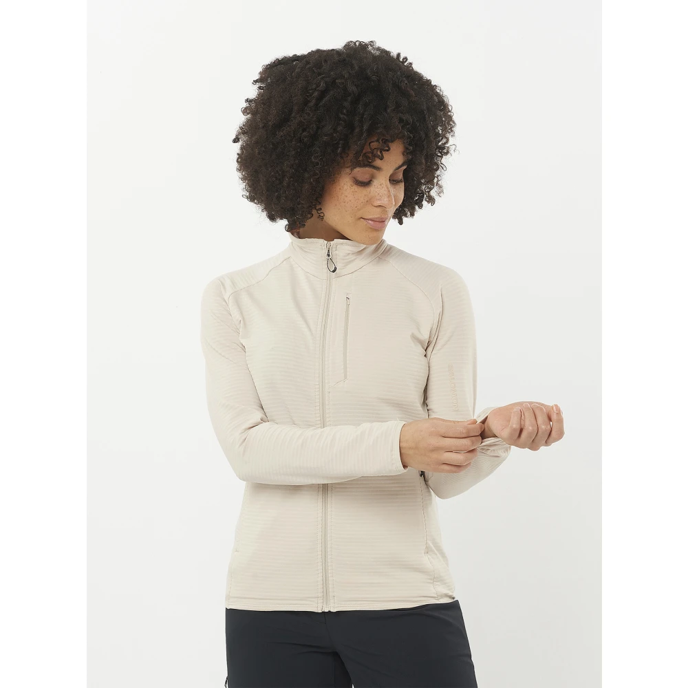 Salomon Rainy Day Lightwarm Jacket Beige Dames