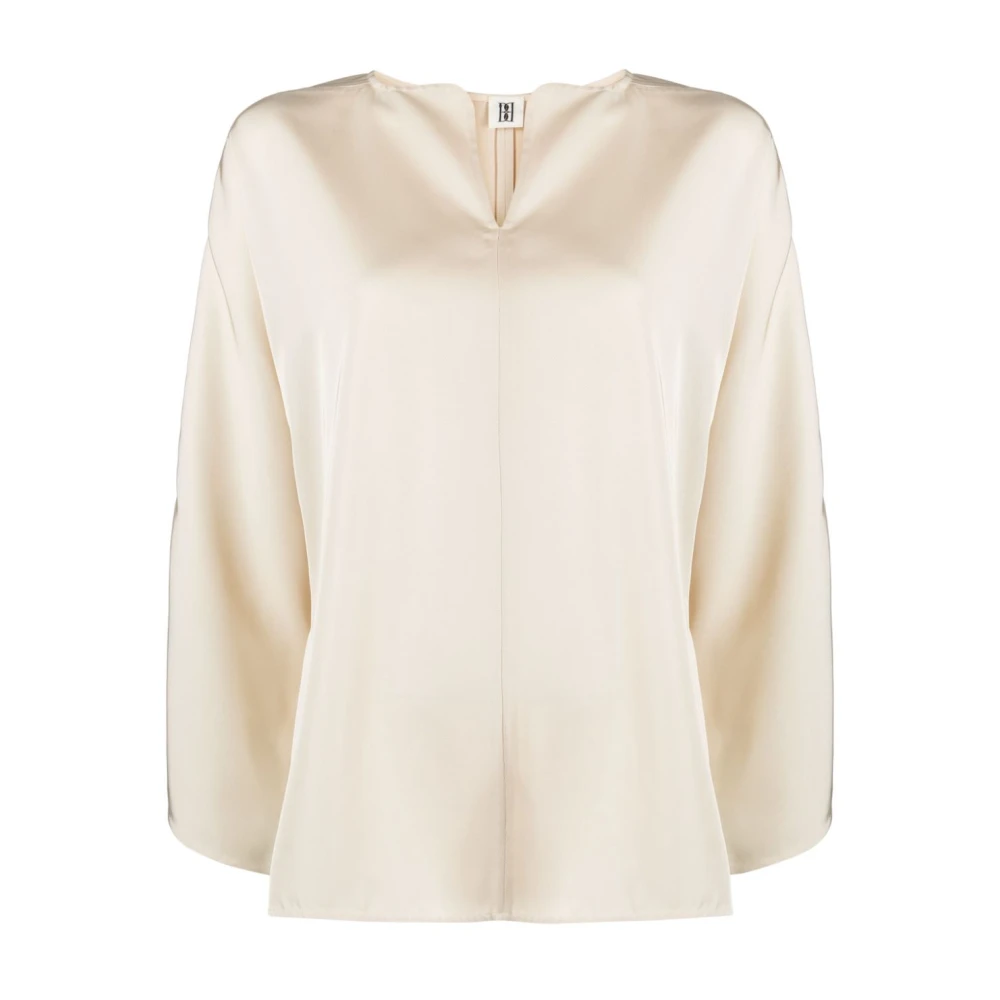 By Malene Birger Elegant Vaniljkräm Blus Beige, Dam