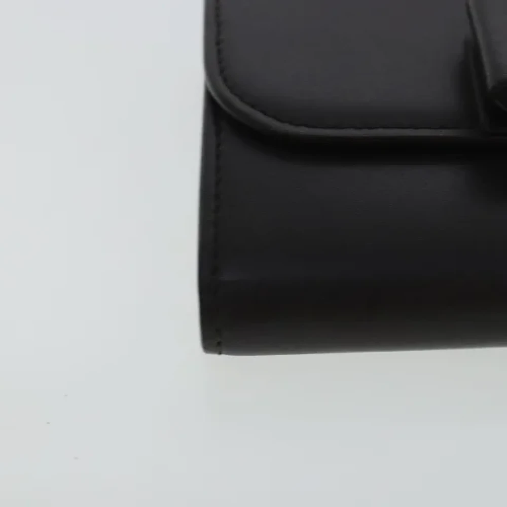 Salvatore Ferragamo Pre-owned Leather wallets Black Dames