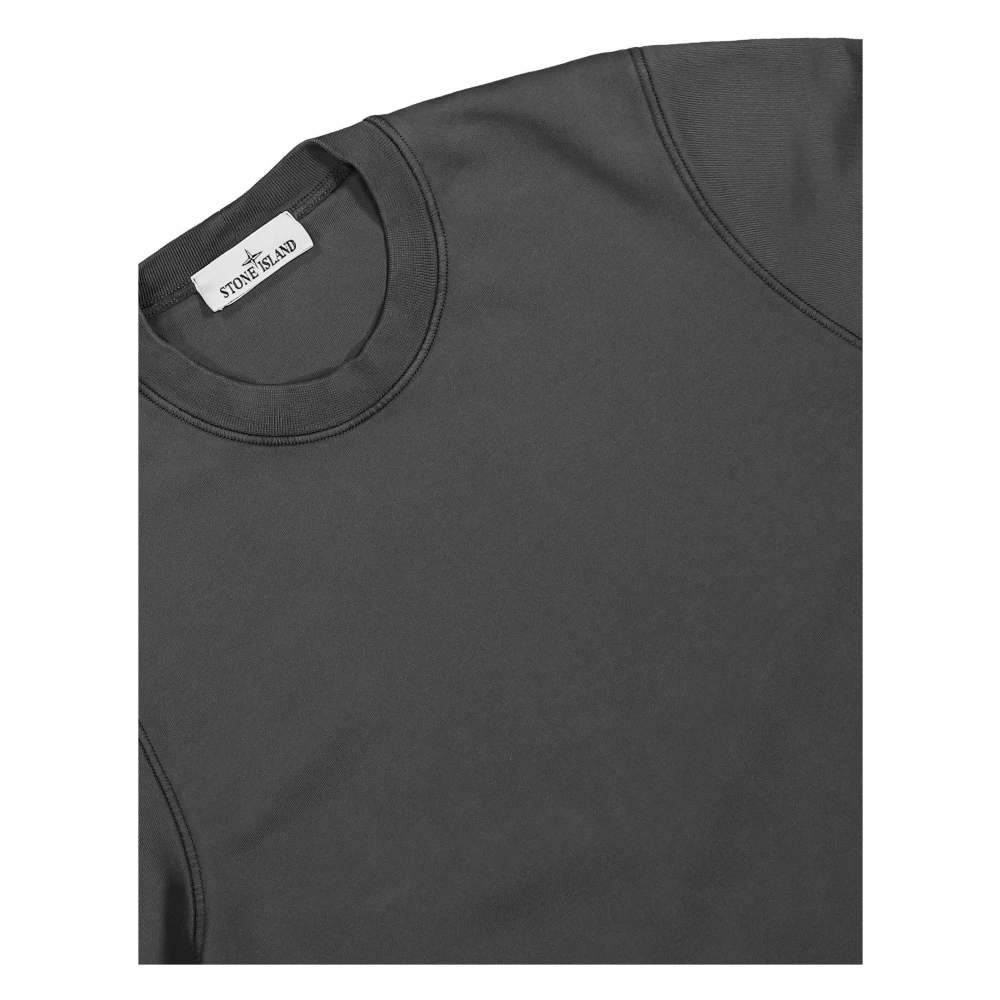 Stone Island Grijze Crew-neck Katoenen Sweatshirt Gray Heren