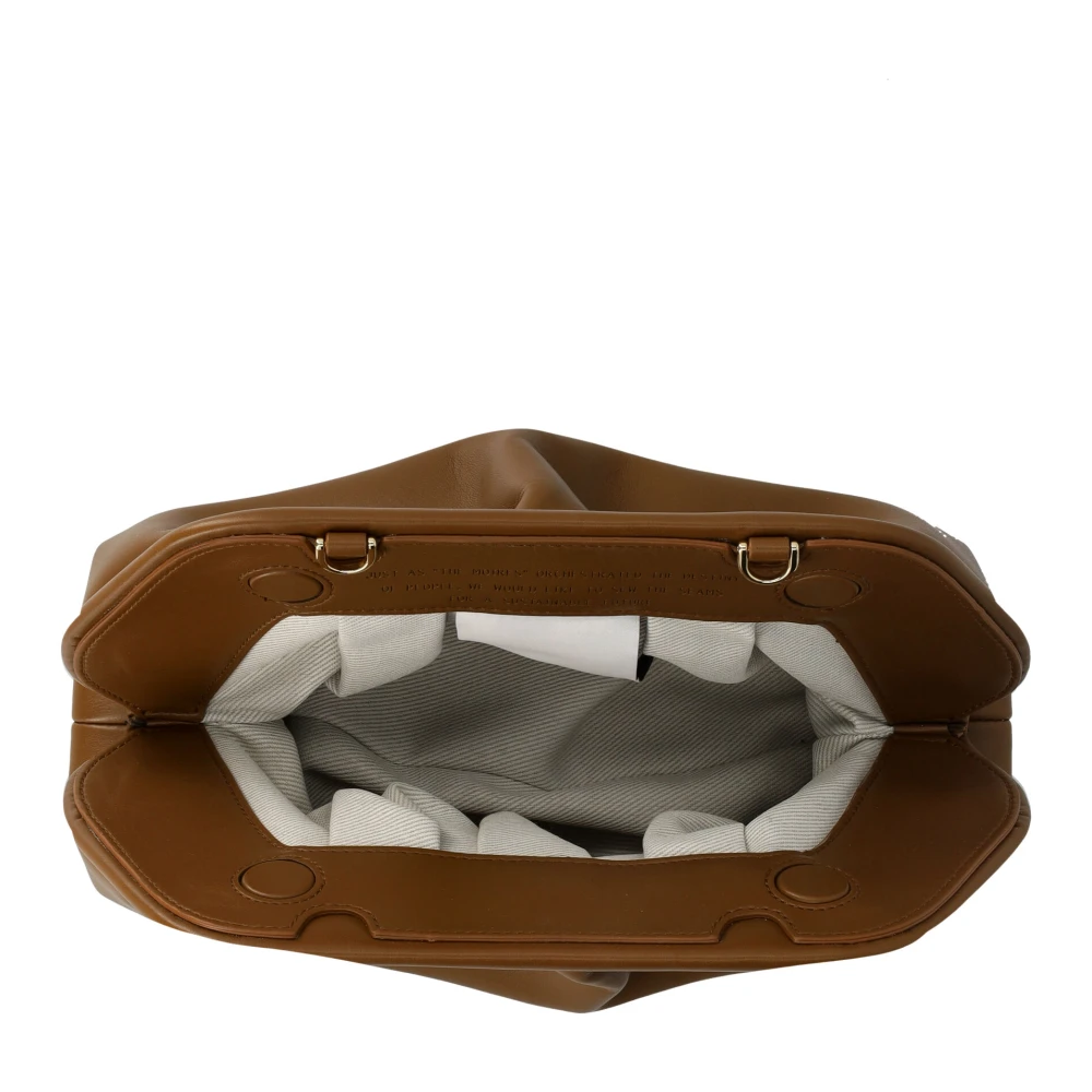 THEMOIRè Karamel Vegan Fabric Clutch Handtas Brown Dames