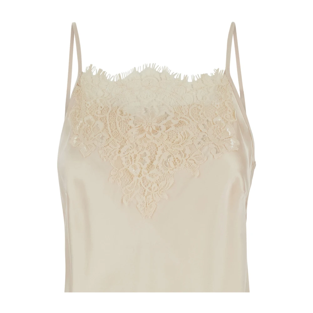 Gold Hawk Beige Chantal Bias Korte Jurk Beige Dames