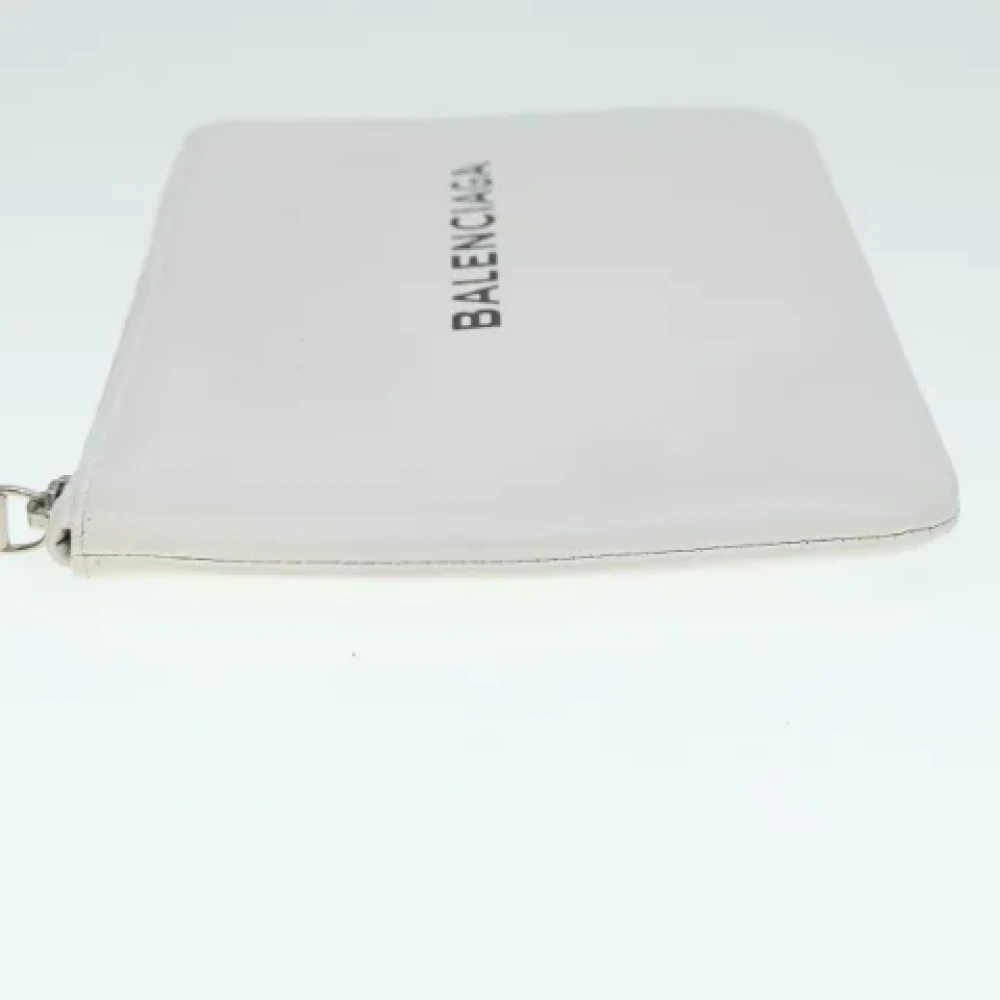 Balenciaga Vintage Pre-owned Leather pouches White Dames