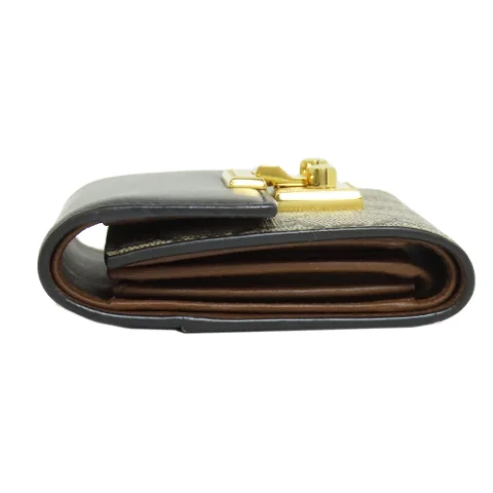 Gucci Vintage Pre-owned Leather wallets Black Dames