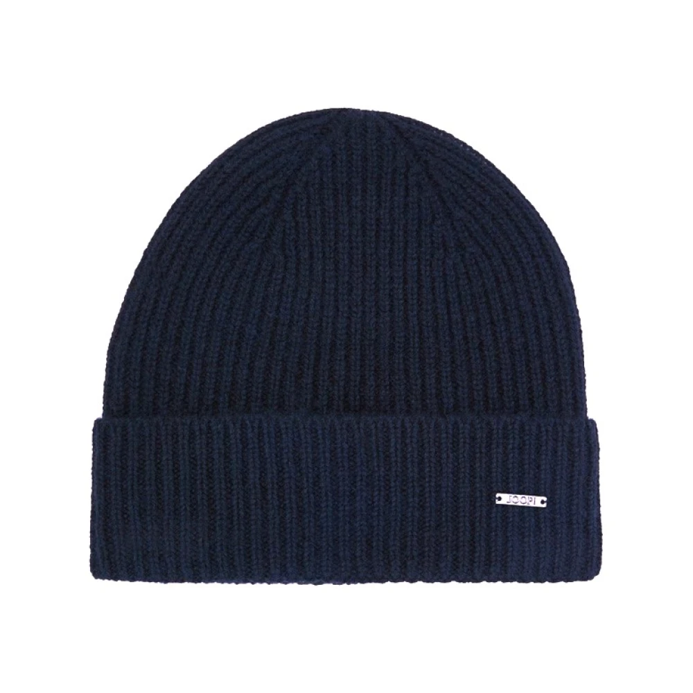 Joop! Donkerblauwe kasjmier herenhoed Blue Unisex