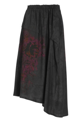 black-flared-asymmetric-skirt-woman